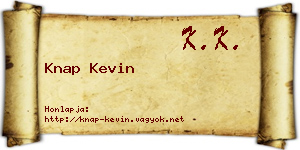 Knap Kevin névjegykártya